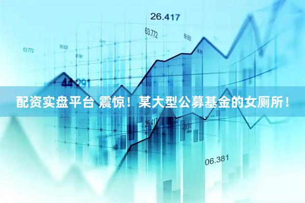 配资实盘平台 震惊！某大型公募基金的女厕所！